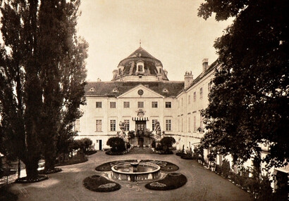 Planting of the court of honour in the last third of the 19th century